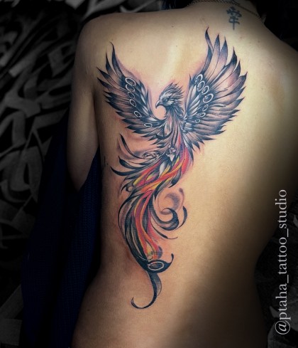 феникс на лопатке